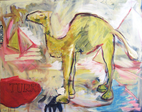 Freedom Camel_Packham Nigel Packham art painting acrylics on canvas drawings shop gallery Hanover